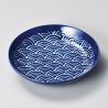 Plato de cerámica japonesa patrones de ondas - SEIGAIHA