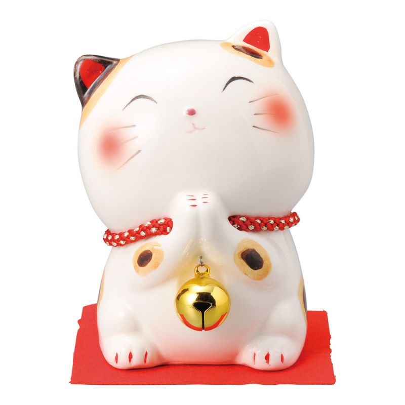 Chat avec grelot porte-bonheur tirelire japonaise manekineko, NEKO SORI NO KANE