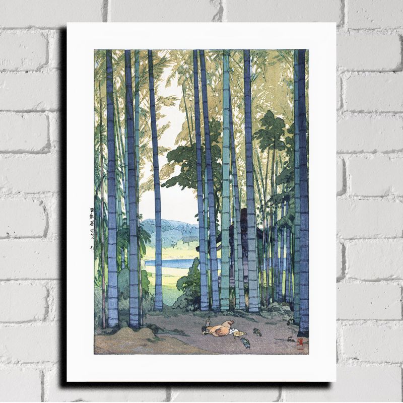 Japanese print, Bamboo grove, Chikurin, YOSHIDA HIROSHI