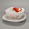 Set vaso e piattino in ceramica - REDDO UME