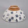 Ciotola di riso in ceramica giapponese, SAKURA, blu