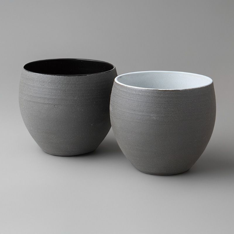 Japanese ceramic tea bowl duo - KOGETA