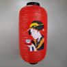 PVC lantern ceiling light, GEISHA, red