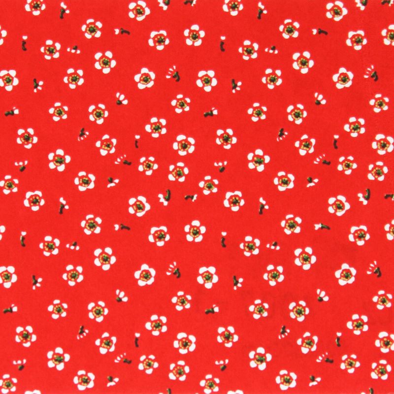 hoja grande de papel japonés, YUZEN WASHI, rojo, Kohana Komon