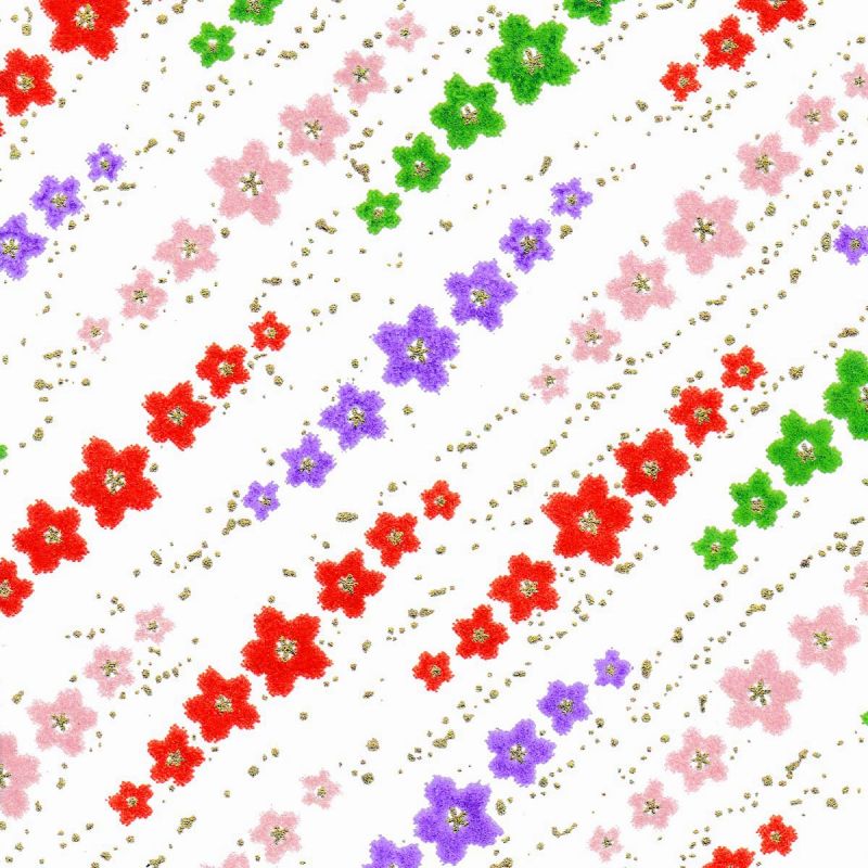 foglio di carta giapponese A4, YUZEN WASHI, rosa, Nebbia floreale