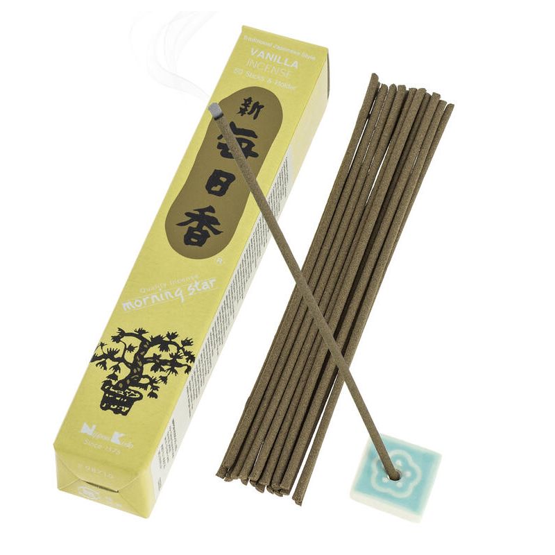 Box of 50 Japanese incense sticks, MORNING STAR VANILLA, vanilla