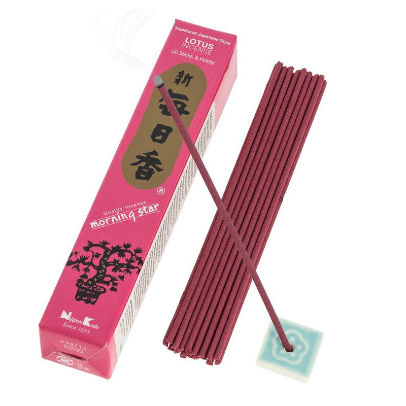  Box of 50 Japanese incense sticks, MORNING STAR LOTUS, lotus fragrance