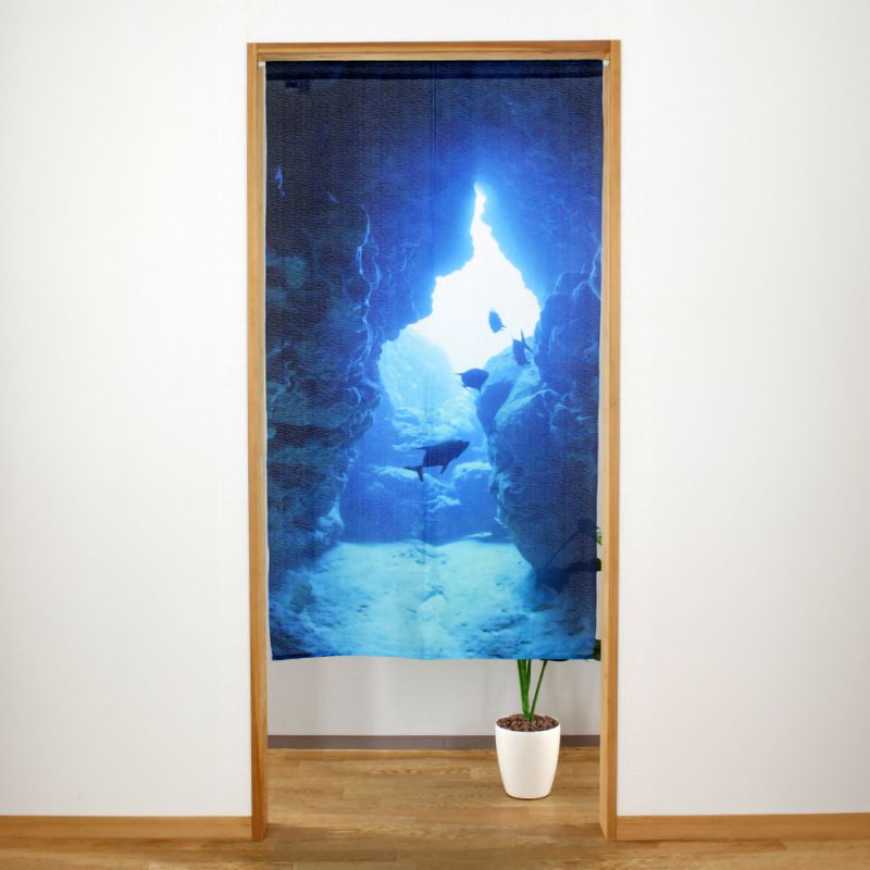 japanischer Noren-Vorhang Ocean 82 x 150 cm KAIYO