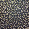 Japanese black cotton fabric, plum blossom pattern, SAKURA, made in Japan width 112 cm x 1m