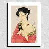 Japanese print, Goyō Hashiguchi, Woman powdering herself