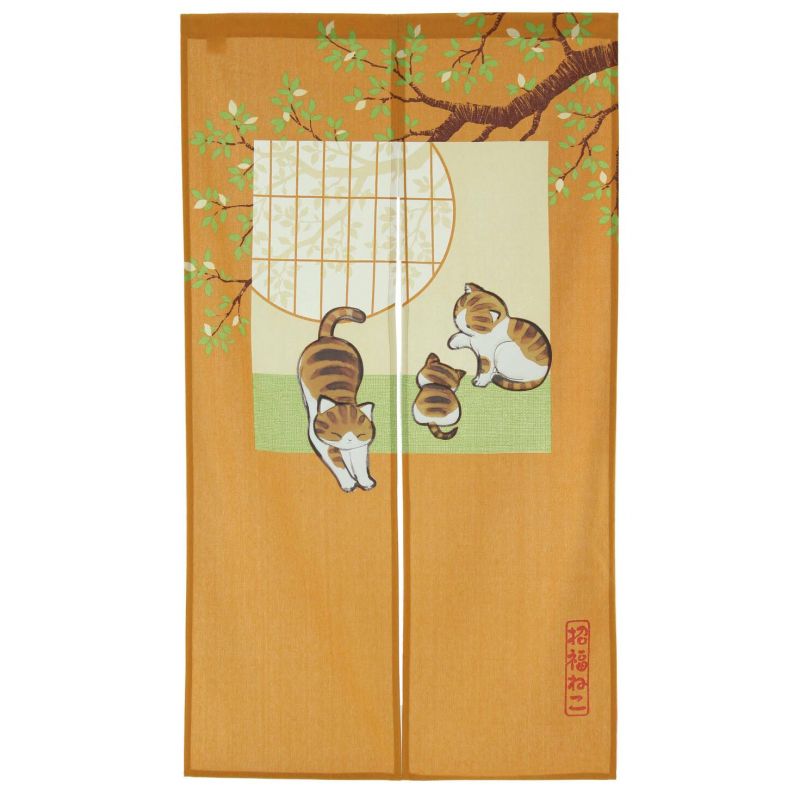 Cortina japonesa noren gatos 85 x 150 cm NEKO