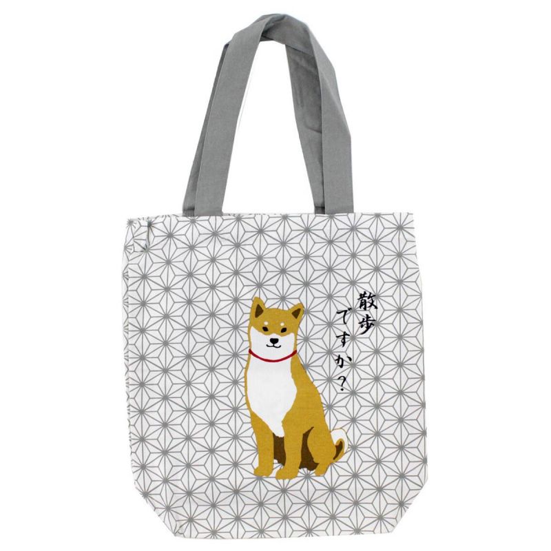 100% cotton Shiba Dog tote bag - ASANOHA