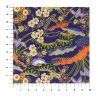 grande feuille papier japonais, YUZEN WASHI, bleu, motif Hanayose