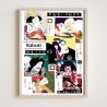 Illustrazione giapponese "KABUKI" poster teatrale KABUKI, di ダヴィッド