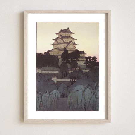 Stampa giapponese, Mattina al castello di Himeji, Himejijō no asa, YOSHIDA HIROSHI