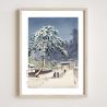 Kawase Hasui Print Reproduktion, Honmon-Tempel, Ikegami, Ikegami Honmonji