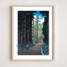 Kawase Hasui Print Reproduction, The Road to Nikko, Nikko kaido