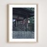 reproduction d'estampe de Kawase Hasui, Temple Tanigumi, Mino, Mino no kuni Tanigumidera