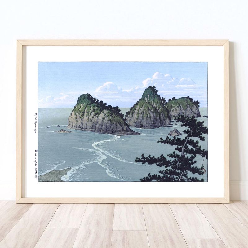 riproduzione a stampa di Kawase Hasui, Isola di Dogashima nel distretto di Izu