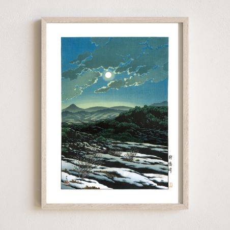 print reproduction of Kawase Hasui, Karikachi mountain pass, Karikachi toga