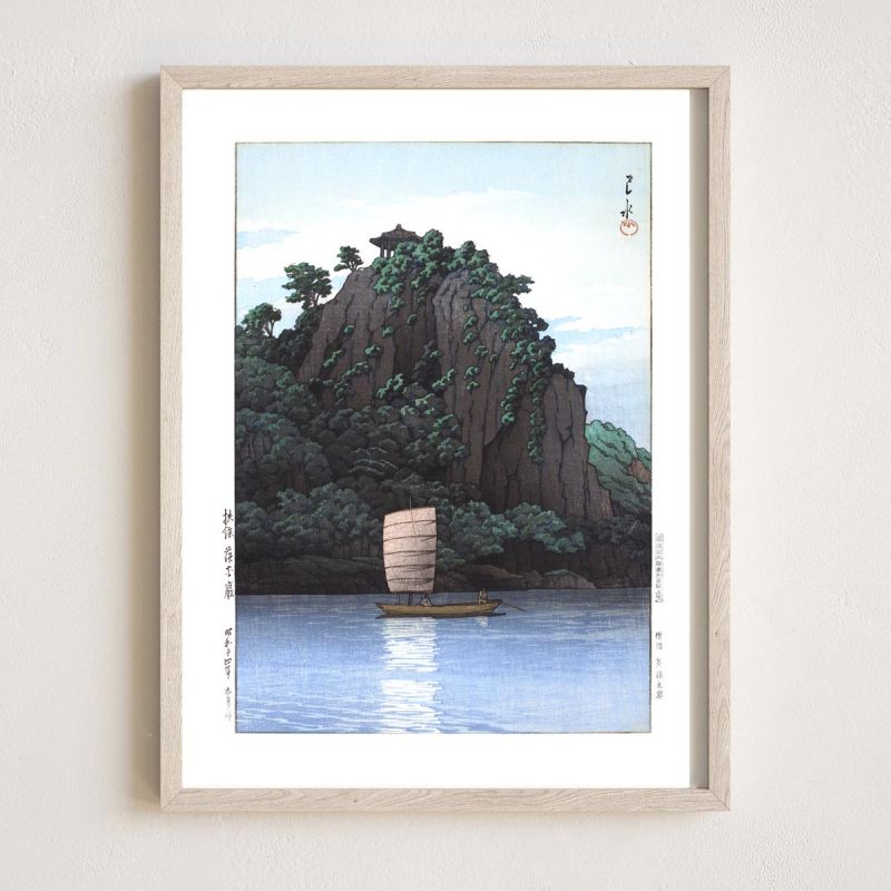 print reproduction of Kawase Hasui, Nakhwa, Puyo, Fuyo Rakkagan