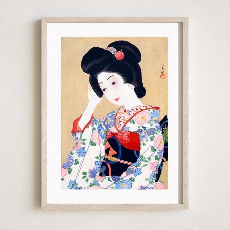 Japanese print, Geisha, Kawase hasui