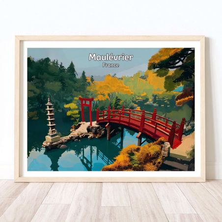 Japanische Illustration des Parc Oriental de Maulévrier, von ダヴィッド