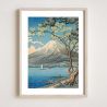 Riproduzione della stampa giapponese, Monte Fuji del Lago Yamanaka di Hiroaki Takahashi