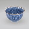 Tazza giapponese di ceramica blu SEIGAIHA onde