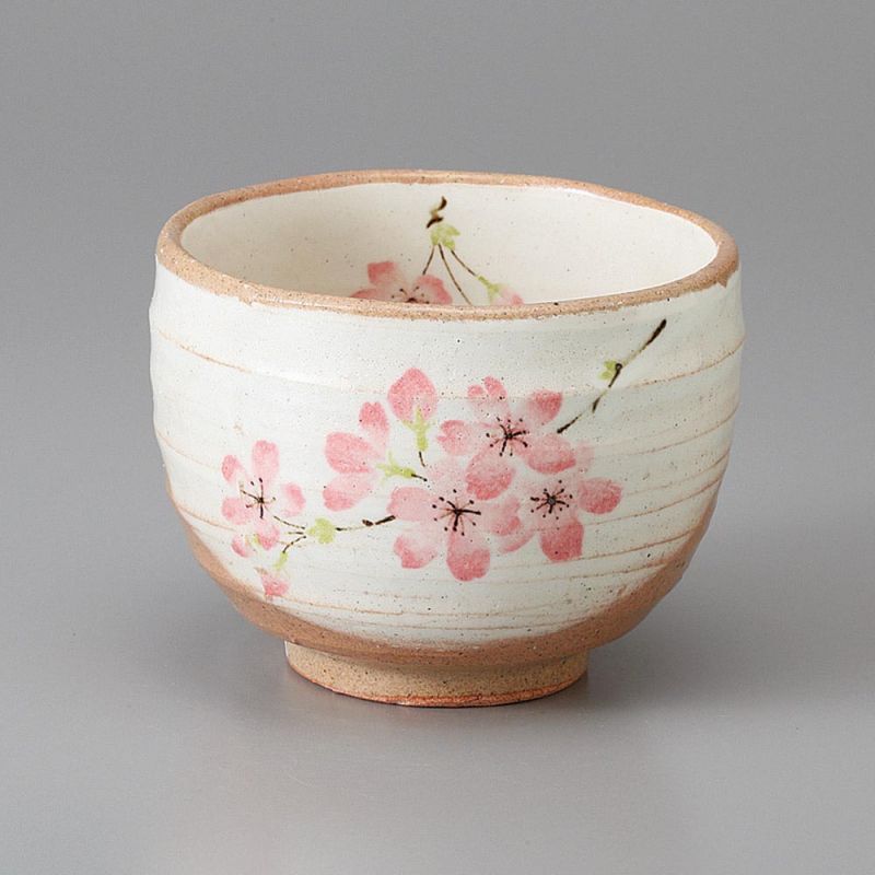 Japanische Teetasse aus Keramik, Kirschblüten - SAKURA