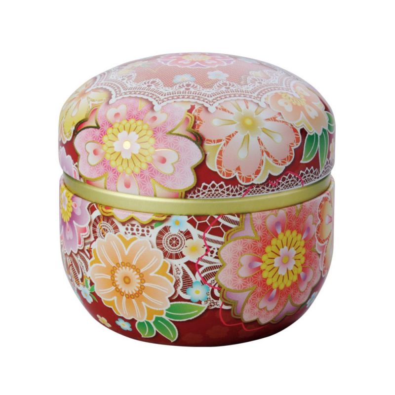 Carrito de té japonés de metal rosa, SUZUKO MALINE, 150 g