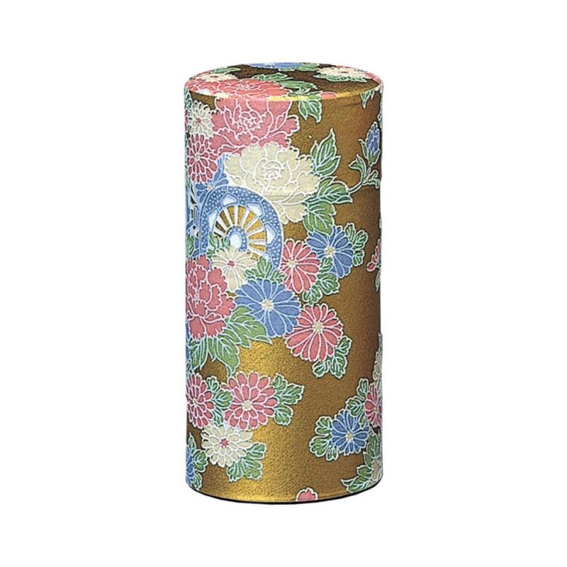 Goldene japanische Teedose aus Washi-Papier, YAYOI GOSHO, 200 g